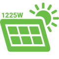 1225W of Solar