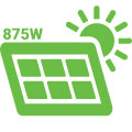 875W of Solar
